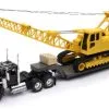 Kenworth W900 Lowboy W/Crane, Orange - New Ray 11293E - 1/32 Scale Model Replica -International Diecast Cars Shop 11293e nray multi kenworth w900 lowboy wcrane diecast toy car 1 19098.1646844260.386.513