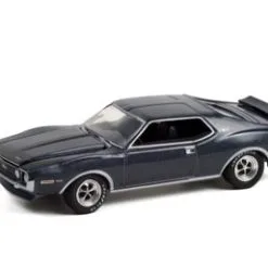 1971 AMC Javelin AMX, Charcoal Gray Metallic - Greenlight 13310A/48 - 1/64 Scale Diecast Car