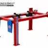 Adjustable Four-Post Lift - STP, Red With Blue - Greenlight 13555 - 1/18 Scale Diecast Accessory -International Diecast Cars Shop 13555 GL Adjustable Four Post Lift STP 118 1 AZ 59147.1610384666.386.513