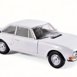 1969 Peugeot 504 Coupe, White - Norev 184825 - 1/18 Scale Diecast Model Toy Car