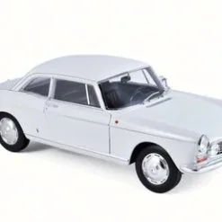 1967 Peugeot 404 Coupe, White - Norev 184831 - 1/18 Scale Diecast Model Toy Car