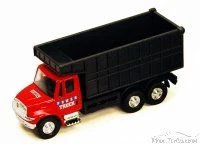International Dump Truck, Red & Black - Showcasts 2113D - 5 Inch Scale Diecast Model Replica
