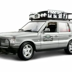 Range Rover Safari Experience SUV, Silver - Bburago 22061SV - 1/24 Scale Diecast Model Toy Car