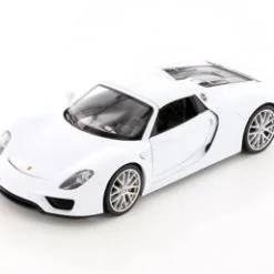 Porsche 918 Spyder, White - Welly 24055HWWT - 1/24 Scale Diecast Model Toy Car