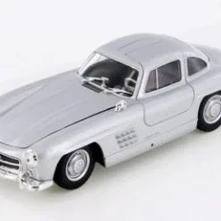 Mercedes-Benz 300SL, Silver Mist - Welly 24064WSV - 1/24 Scale Diecast Model Toy Car