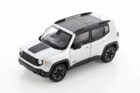 Jeep Renegade Trailhawk, Silver - Welly 24071/4D - 1/24 Scale Diecast Model Toy Car