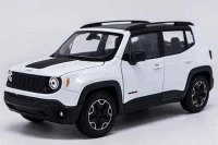 Jeep Renegade Trailhawk, White - Welly 24071WWT - 1/24 Scale Diecast Model Toy Car