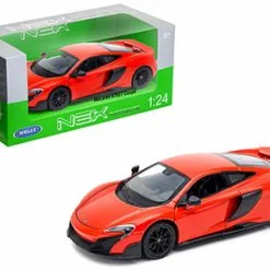 McLaren 675LT Coupe, Red - Welly 24089W-RD - 1/24 Scale Diecast Model Toy Car