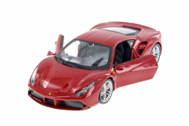 Ferrari 488 GTB, Red - Bburago 26013R - 1/24 Scale Diecast Model Toy Car 3 Ferrari 488 GTB, Red - Bburago 26013R - 1/24 Scale Diecast Model Toy Car