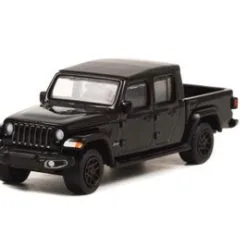 2021 Jeep Gladiator Pickup W/ Bed Cover, Black - Greenlight 28090E/48 - 1/64 Scale Diecast Car