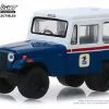 1971 Jeep DJ-5 United States Postal Service, White W/Blue - Greenlight 29998 - 1/64 Diecast Car