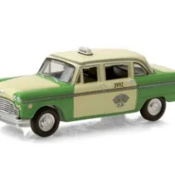 ModelToyCars Chicago, Illinois 1982 Checker Taxi, Yellow /Green - Greenlight 30208/48 - 1/64 Scale Diecast Car