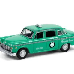 Zone Cab Co. 1969 Checker Taxi, Light Green - Greenlight 30232/48 - 1/64 Scale Diecast Model Toy Car