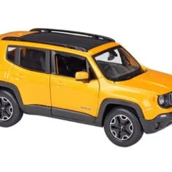 2017 Jeep Renegade SUV, Orange - Maisto 31282OR - 1/24 Scale Diecast Model Toy Car