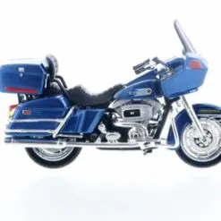 1980 Harley Davidson FLT Tour Guide, Blue - Maisto 31360/31 - 1/18 Scale Diecast Model Toy Car