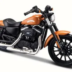 Maisto 2014 Harley-Davidson SporterIron 883, Orange & Black - 31360-34 - 1/18 Scale Diecast Motorcycle