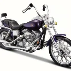 Maisto 2001 Harley-Davidson FXDWG Dyna Wide Glide, Metallic- 31360-34 - 1/18 Scale Diecast Motorcycle