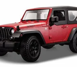 2014 Jeep Wrangler, Red - Maisto 31676R - 1/18 Scale Diecast Model Car