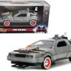 DeLorean DMC (Time Machine), Back To The Future Part III - Jada Toys 32290 - 1/32 Scale Diecast Car -International Diecast Cars Shop 32290 jada silver delorean dmc 2528time machine2529 back to the future part iii diecast toy car 1 45420.1664895835.386.513