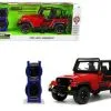 1992 Jeep Wrangler DV8 Off-Road With Extra Wheels, Red - Jada Toys 33851 - 1/24 Scale Diecast Car -International Diecast Cars Shop 33851 jada red 1992 jeep wrangler dv8 off road with extra wheels diecast toy car 1 14474.1658525260.386.513