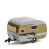 1958 Catolac Deville Travel Trailer, Gold - Greenlight 34110B/48 - 1/64 Scale Diecast Model Toy Car -International Diecast Cars Shop 34110B 48 GL Hitched Homes S11 164 1 82626.1656530815.386.513