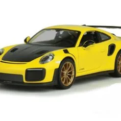 2018 Porsche 911 GT2 RS, Yellow And Black - Showcasts 34523 - 1/24 Scale Diecast Model Toy Car