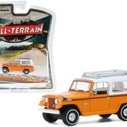 ModelToyCars 1971 Jeep Jeepster Commando With Roof Rack, Orange - Greenlight 35170A/48 - 1/64 Scale Diecast Car