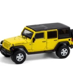 2008 Jeep Wrangler Unlimited Rubicon, Detonater Yellow - Greenlight 35190E/48 - 1/64 Diecast Car