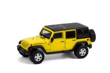 2008 Jeep Wrangler Unlimited Rubicon, Detonater Yellow - Greenlight 35190E/48 - 1/64 Diecast Car 3 2008 Jeep Wrangler Unlimited Rubicon, Detonater Yellow - Greenlight 35190E/48 - 1/64 Diecast Car