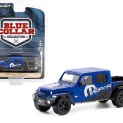 2021 Jeep Gladiator Pickup W/ Tonneau Cover, Blue- Greenlight 35220F - 1/64 Scale Diecast Car