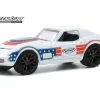 1972 Chevy Corvette, White With Red And Blue - Greenlight 39040/6 - 1/64 Scale Diecast Model Toy Car -International Diecast Cars Shop 39040 6 f gl 1972 chevrolet corvette diecast toy car 1 96919.1602188237.386.513