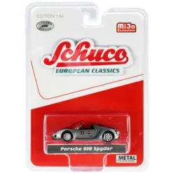 Porsche 918 Spyder, Silver - Schuco 4500 - 1/64 Scale Diecast Model Toy Car