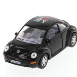 Volkswagen New Beetle, Black - Kinsmart 5028D - 1/32 Scale Diecast Car (Brand New, But NOT IN BOX)