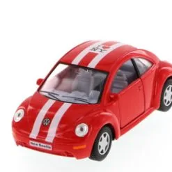 Volkswagen New Beetle, Red - Kinsmart 5028D - 1/32 Scale Diecast Car (Brand New, But NOT IN BOX)