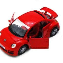 Volkswagen New Beetle Rsi, Red - Kinsmart 5058D - 1/32 Scale Diecast Model Toy Car