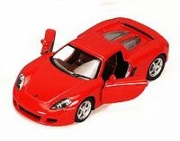 Porsche Carrera GT, Red - Kinsmart 5081D - 1/36 Scale Diecast Car (Brand New, But NOT IN BOX)