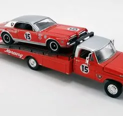 ModelToyCars 1967 Mercury Cougar and Parnelli Jones Ford F-350 Ramp 51343 - 1/64 Scale Diecast Model Toy Car