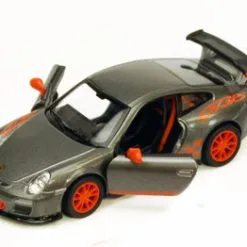 2010 Porsche 911 GT3 RS, Gray - Kinsmart 5352D - 1/36 Scale Diecast Car (Brand New, But NOT IN BOX)