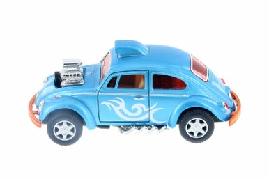 Volkswagen Beetle Custom Dragracer, Light Blue - Kinsmart 5405D - 1/32 Scale Diecast Model Toy Car 3 Volkswagen Beetle Custom Dragracer, Light Blue - Kinsmart 5405D - 1/32 Scale Diecast Model Toy Car
