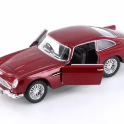 1963 Aston Martin Vulcan Hard Top, Red - Kinsmart 5406D - 1/38 Scale Diecast Model Toy Car