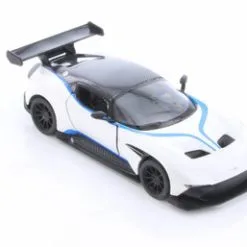 2016 Aston-Martin Vulcan With Decals Hardtop, White - Kinsmart 5407DF - 1/38 Scale Diecast Car