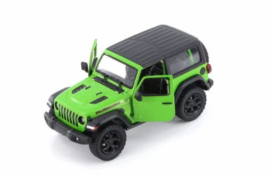 2018 Jeep Wrangler Rubion, Green - Kinsmart 5412DAB - 1/34 Scale Diecast Model Toy Car 3 2018 Jeep Wrangler Rubion, Green - Kinsmart 5412DAB - 1/34 Scale Diecast Model Toy Car