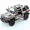 2018 Jeep Wrangler Rubicon, Camo Brown - Kinsmart 5420DAB - 1/34 Scale Diecast Model Toy Car
