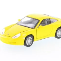 Showcasts Porsche 911 Carrera Hard Top, Yellow - Superior 5747D - 1/30 Diecast Model Car (New, But NO BOX)