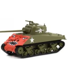 1952 M4 Sherman Tank, Green - Greenlight 61010B/48 - 1/64 Scale Diecast Model Toy Car