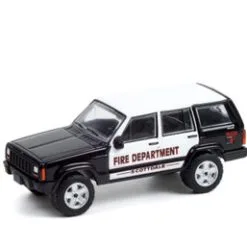 2000 Jeep Cherokee, Black And White - Greenlight 67020D/48 - 1/64 Scale Diecast Model Toy Car