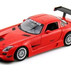 Motor Max Mercedes-Benz SLS AMG GT3, Red - Motormax 73356 - 1/24 Scale Diecast Model Toy Car
