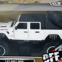 2021 Jeep Gladiator Rubicon, White - Motor Max 79145WWT - 1/27 Scale Diecast Model Toy Car