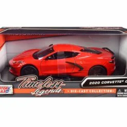 2020 Chevy Corvette C8 Stingray, Red - Motor Max 79360RD - 1/24 Scale Diecast Model Toy Car