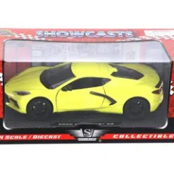 2020 Chevy Corvette C8 Stingray, Yellow - Motor Max 79360YL - 1/24 Scale Diecast Model Toy Car